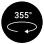 Drehbar 355°