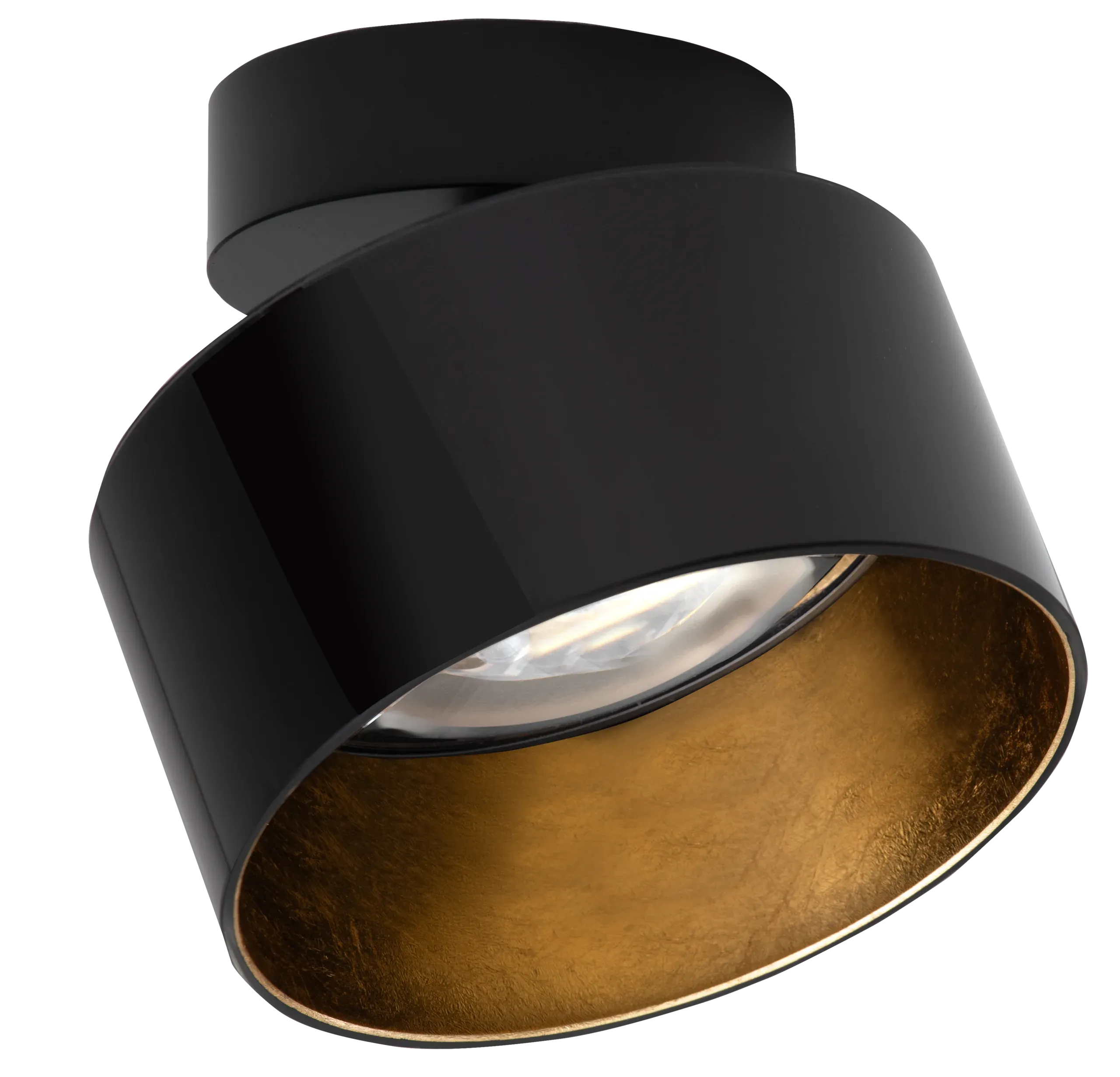 Fly Glas, Aufbauspot in Schwarz Gold