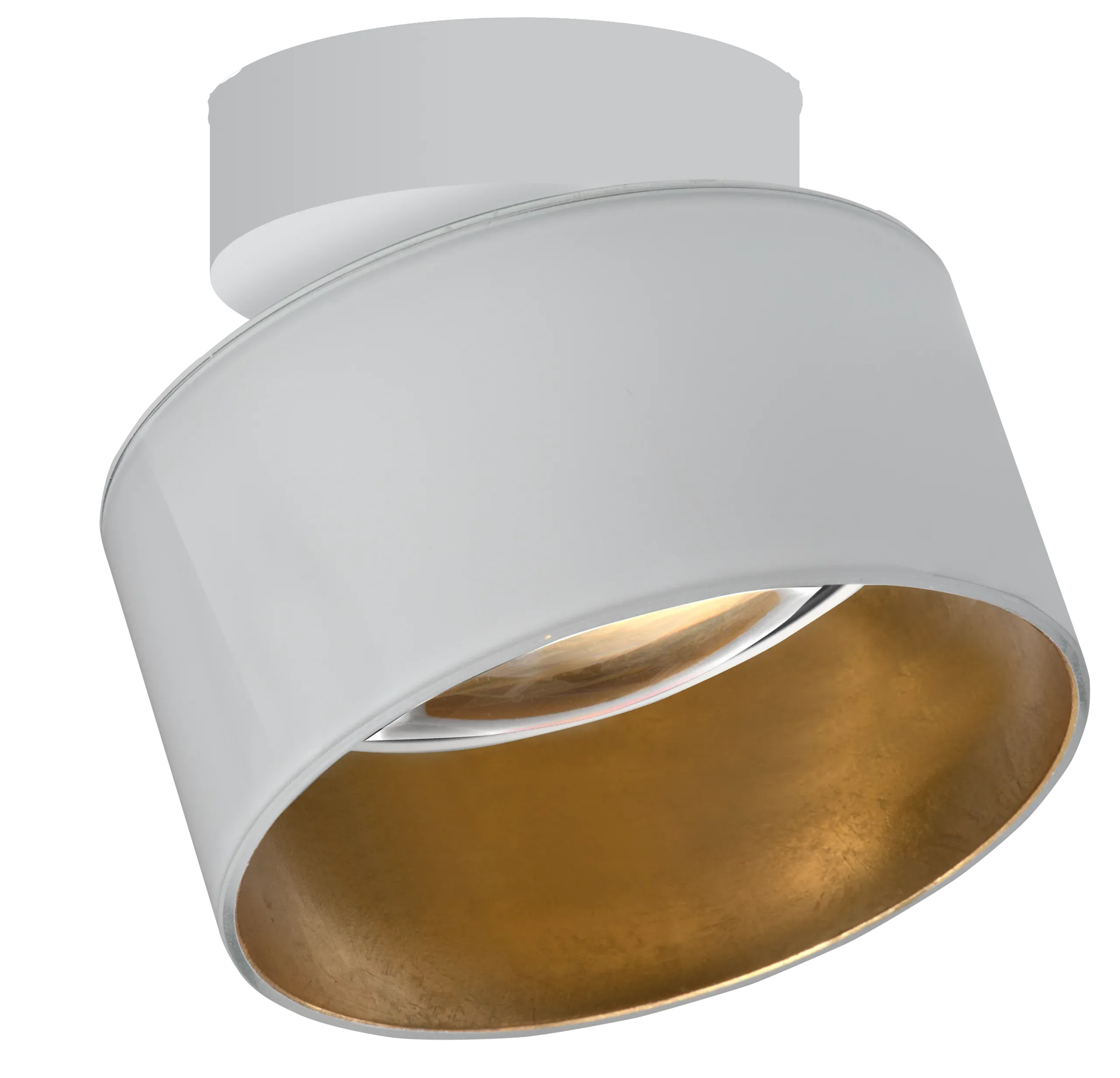 Fly Glas, Aufbauspot in Weiß Gold