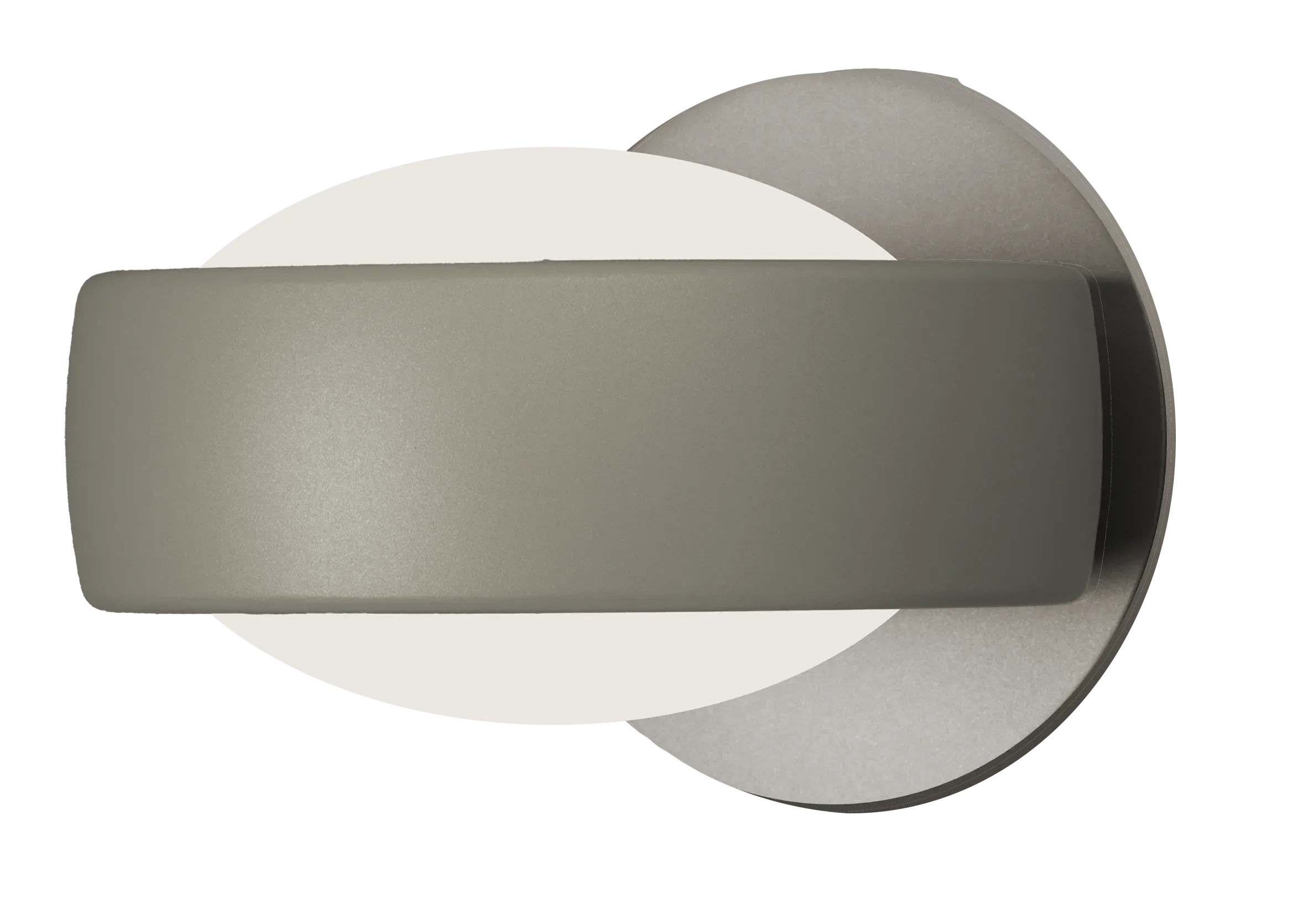 Wandleuchte Halbeinbau Fly mit opalem Glas in Cashmere