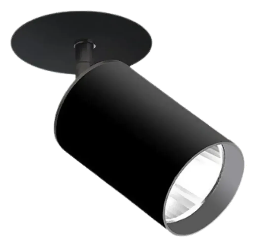 Lenxx Halbeinbauspot in Alu schwarz matt
