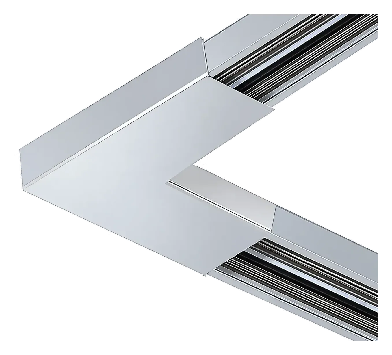 TRIvario L-Verbinder horizontal in Chrom