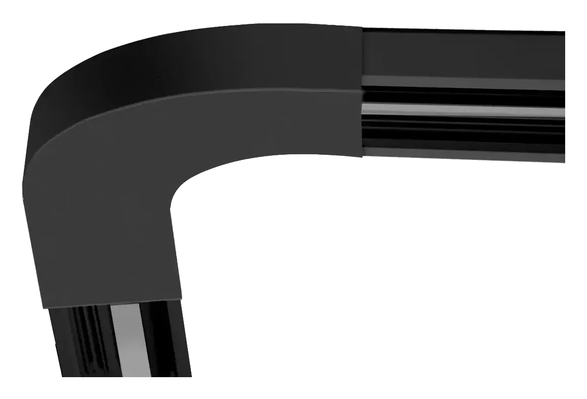 TRIvario L-Verbinder rund in Schwarz